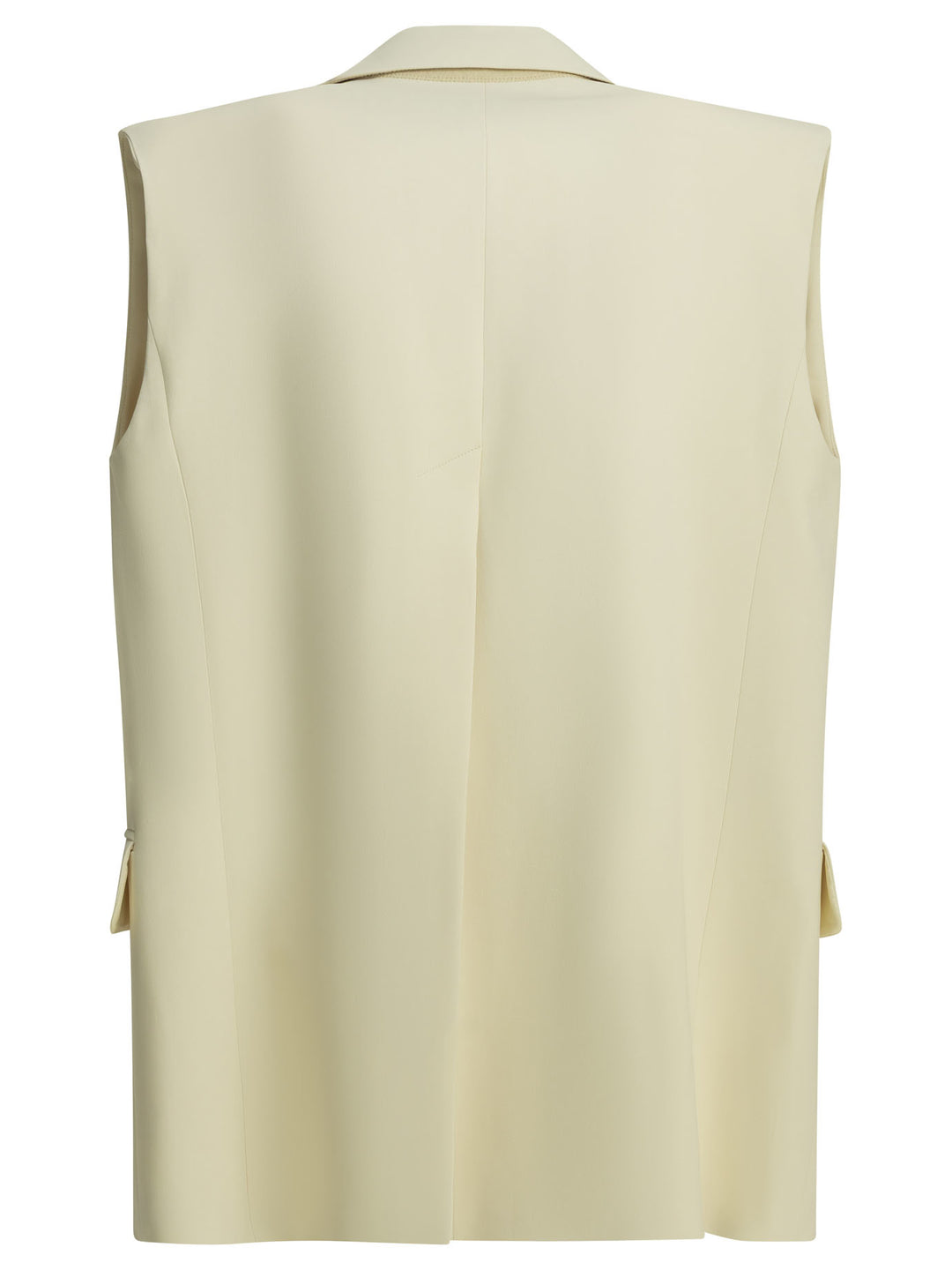 Max Mara Sportmax Two-Piece Sleeveless Blazer Jackets and Coats - White | b9fdb4984e8d4a319f6e23b19f645365be9d58a3