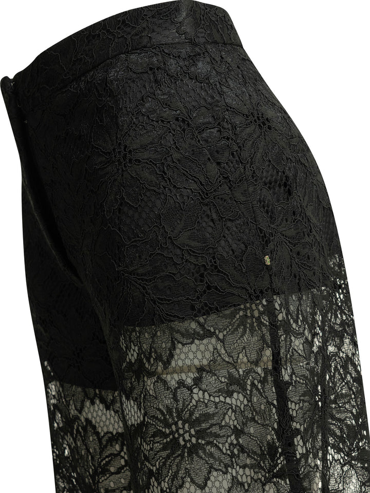 Max Mara Sportmax Casual Lace Pants Trousers - Black | e39bdfb365e730eaa0c3215e7414f9823317dcad