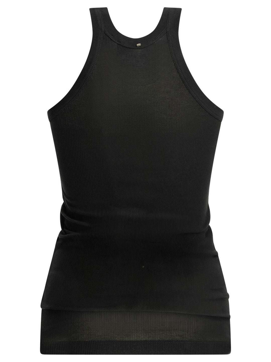 Max Mara Sportmax Cotton And Silk Tank Top Tops - Black | 71fa3601d7e0a3fbeb503ea76492f16555dab2ea