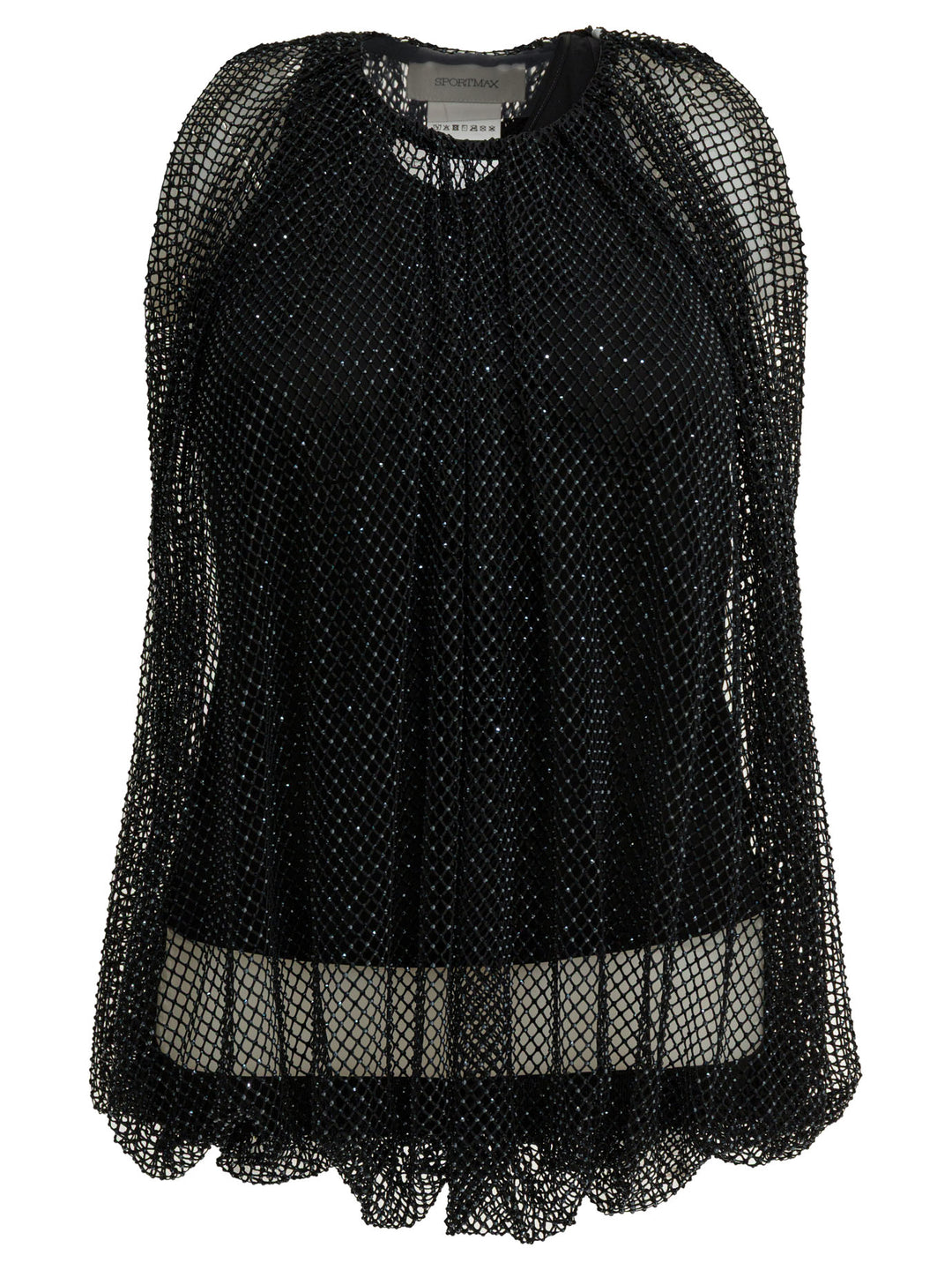 Max Mara Sportmax Sleeveless Mesh Top Tops - Black | 01705370d5d52bda0220757f948dcc0264bcdb7c