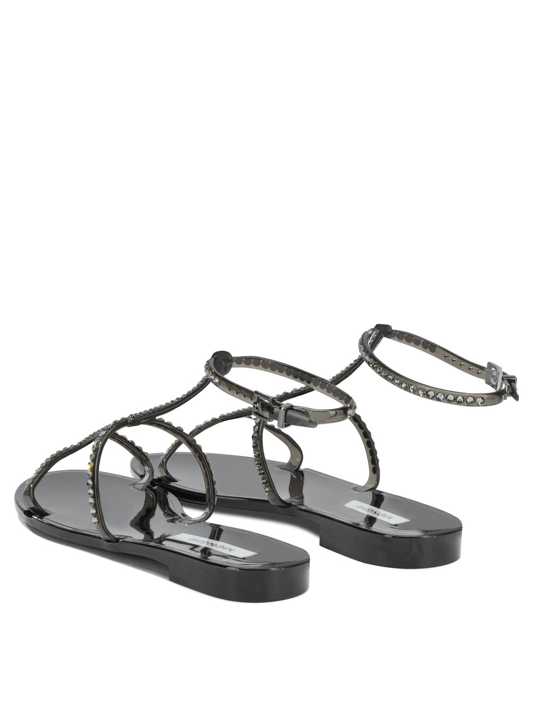 Menghi James Jelly Sandals - Black | 51d77150446d75ed58db2c0fcbe546e04a40859e