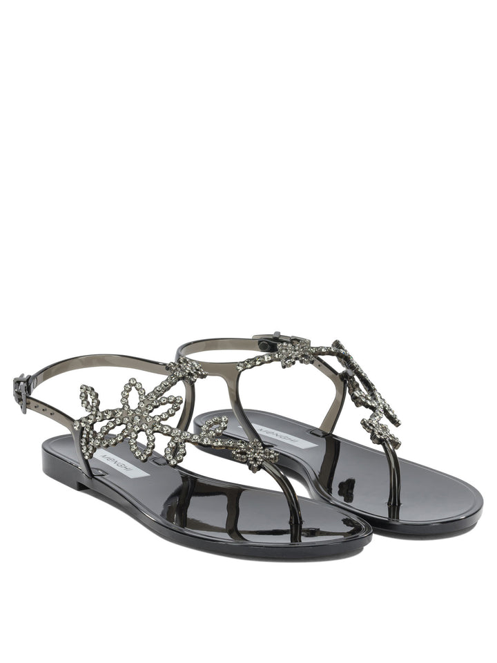 Menghi Galatea Jelly Sandals - Black | 1f186427ee404ca749cde35deb2380769f6f0d9c