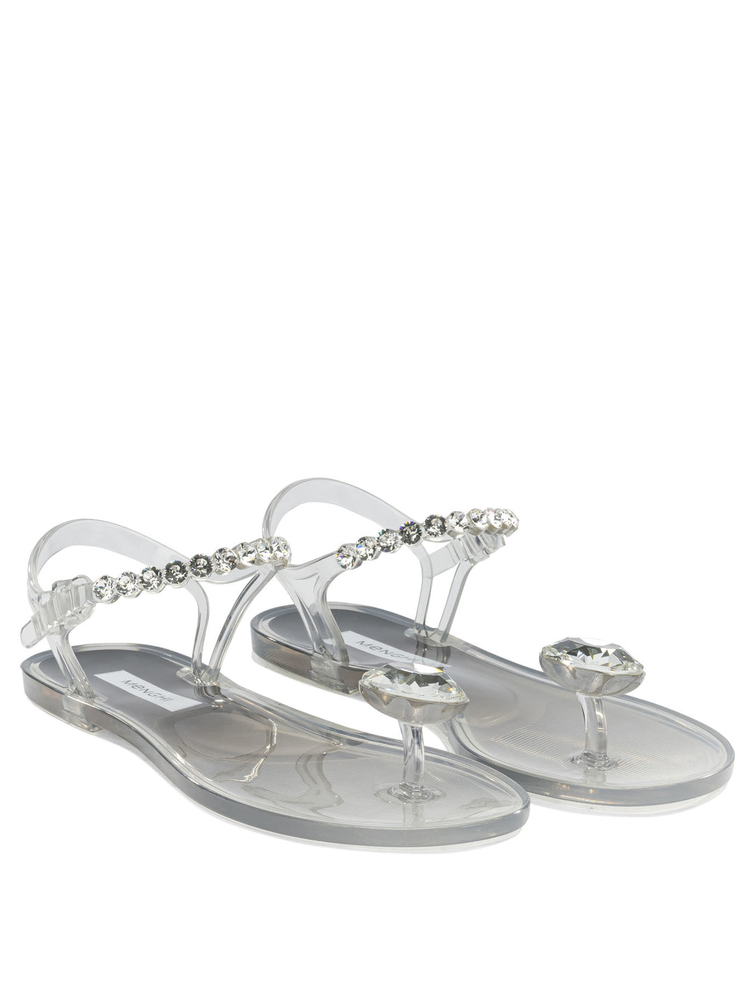 Menghi Iride Jelly Sandals - Silver | 0ea96b8f9b398f262bbf61a55b31c2a1409cd300