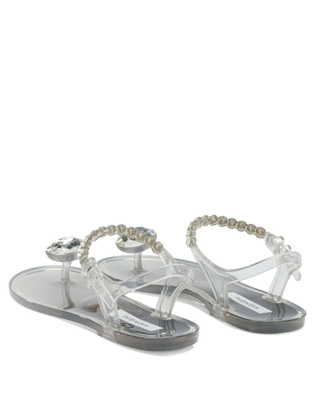 Menghi Iride Jelly Sandals - Silver | 4d7da274b716f1203cba8a103e09180d08ec4bb6