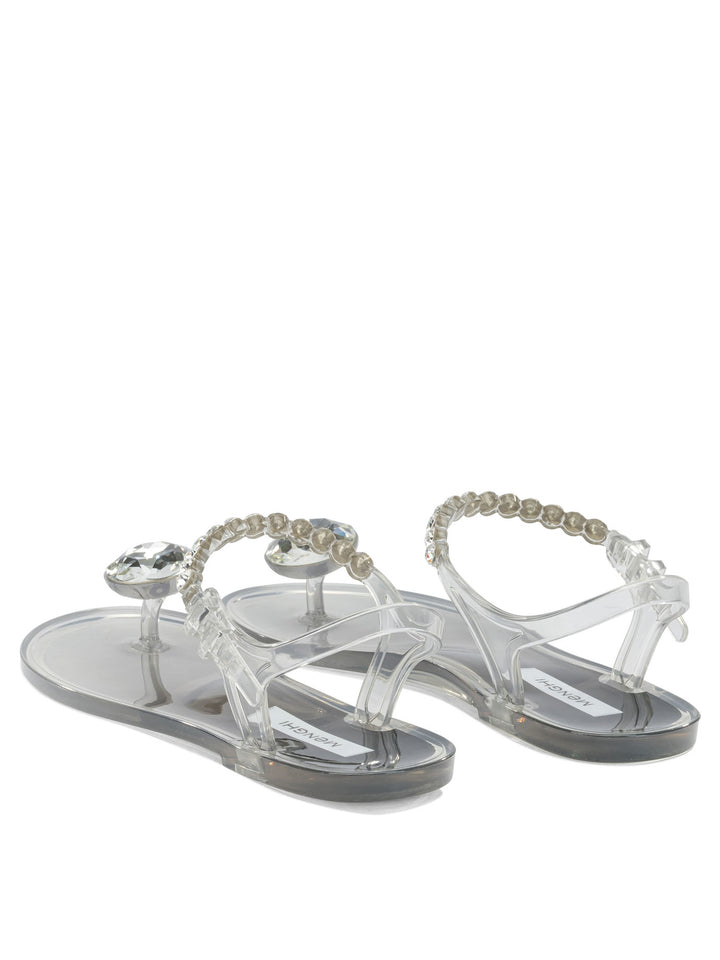 Menghi Iride Jelly Sandals - Silver | 4d7da274b716f1203cba8a103e09180d08ec4bb6