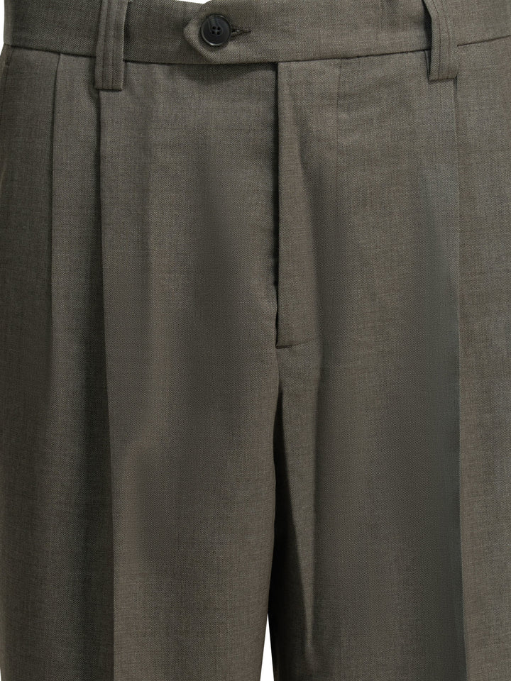 Mfpen Wool Tailored Pants Trousers - Brown | 7e09e78f279313bbede0e2b0fa0435b81bca2589