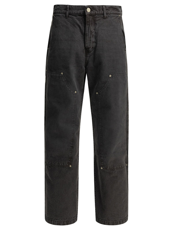 Double Knee Jeans Black
