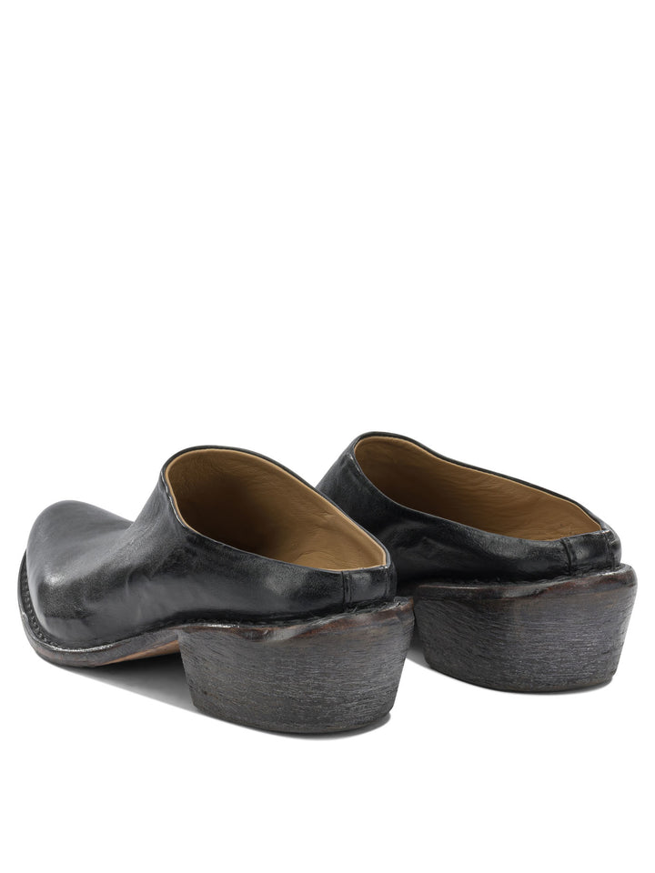 Moma 40mm Leather Sabot Sandals - Black | 6e5580198458312f6eca8502f31069c4a1bd2cfa