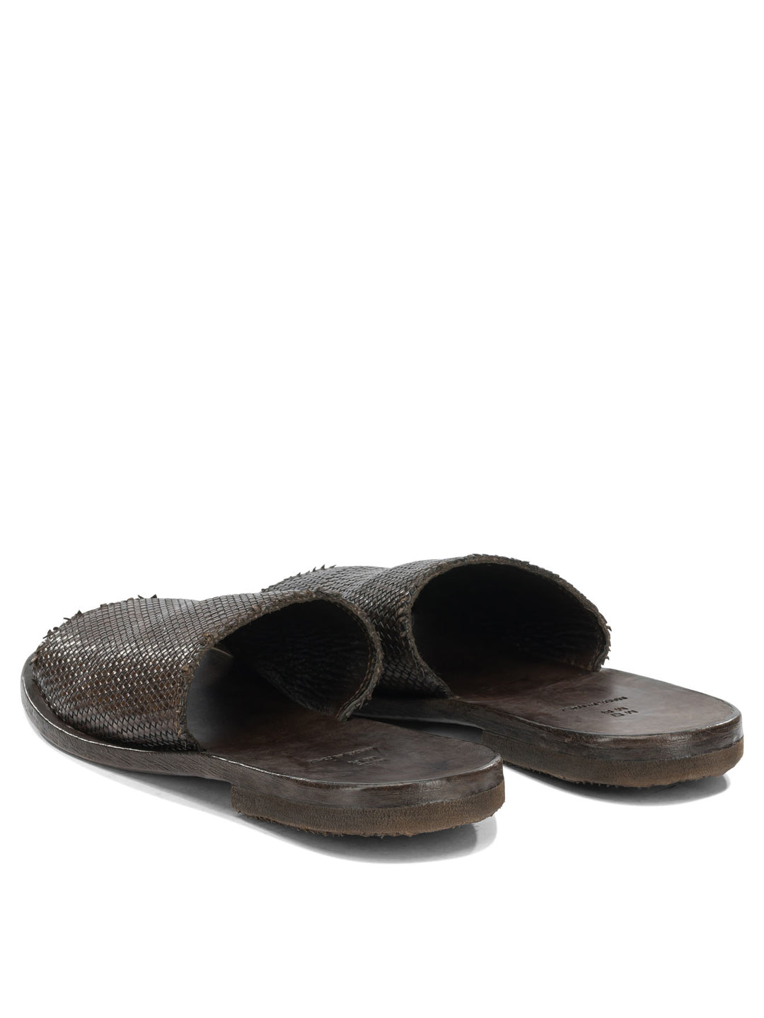 Moma Woven Nappa Leather Slide Sandals - Brown | c89109ec355cdd28b66d4eacb0bf919b5db14d67