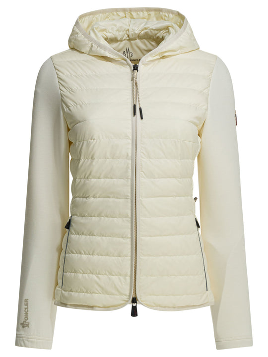 Quilted Jacket With Logo Jackets And Coats White
