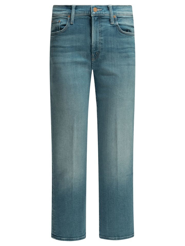 Mother Denim Straight-Leg Jeans - Blue | c82022bc9979daeea034e244ca3da7e4396a9882