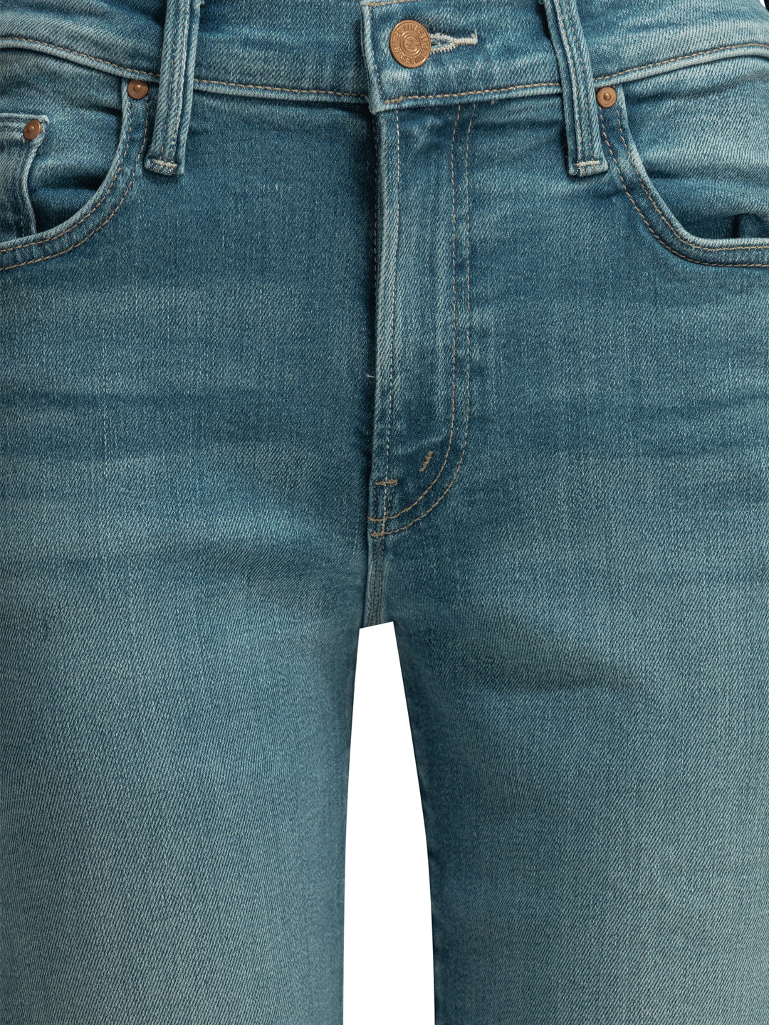 Mother Denim Straight-Leg Jeans - Blue | 34d592ba5b3b8f1278b3ba888d094b0e251d5364