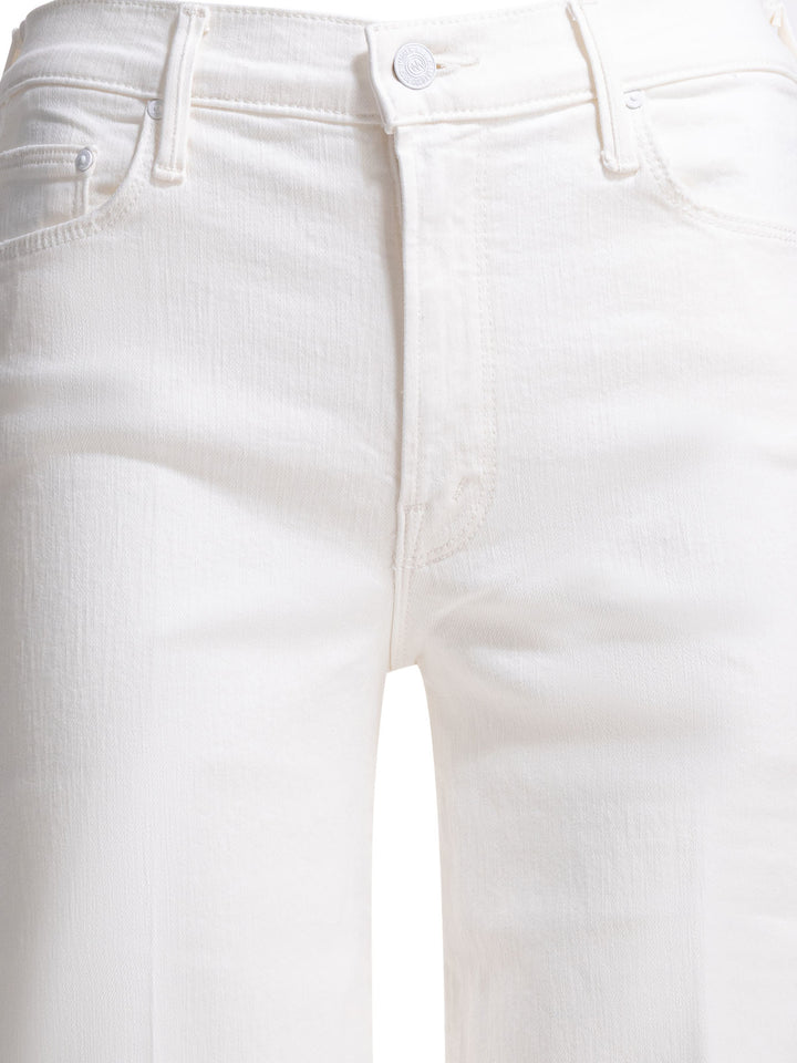 Mother Denim The Twister Sneak Jeans - White | 65f2d9284aef1f537f8361a9a9fab03a0fd7b1e0