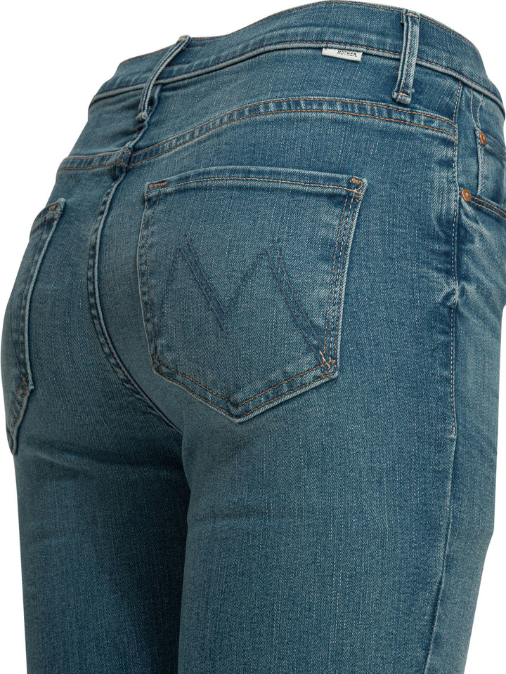 Mother Denim Ride Hard Live Louder Jeans - Light blue | 30f207bfafe5331d54df1580a4bc832a1d0e6bc7