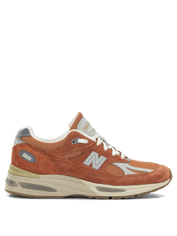 New Balance Made In Uk 991v2 Vintage Sports Sneakers & Slip-On - Orange | b48186f376205df7df0e3c6b242eb320c7bca1d9