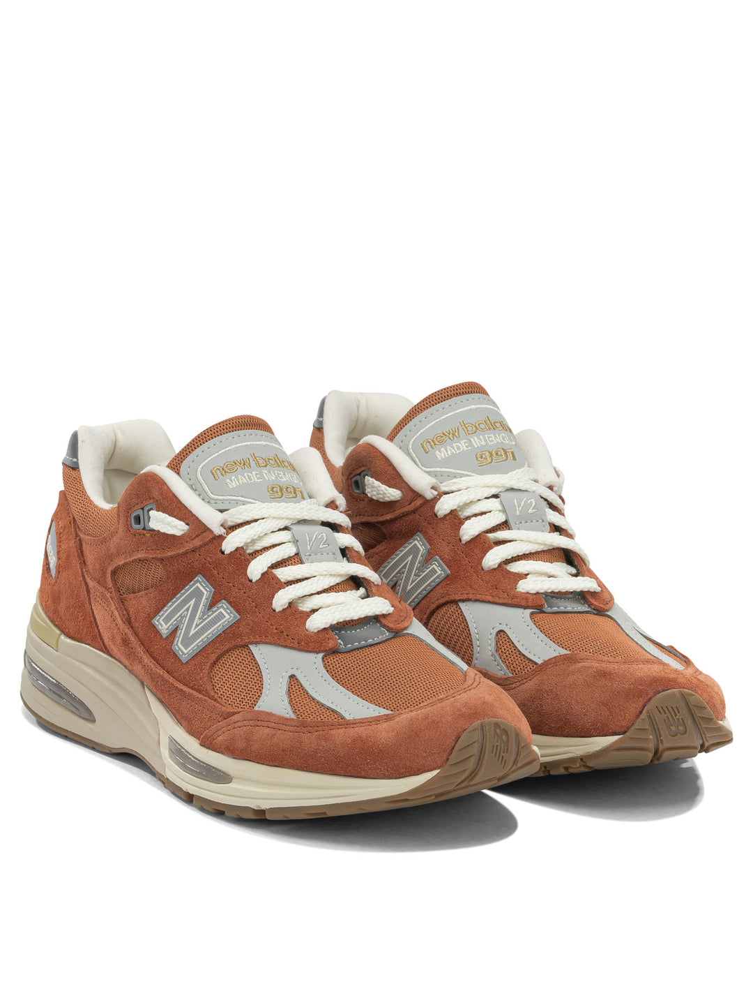 New Balance Made In Uk 991v2 Vintage Sports Sneakers & Slip-On - Orange | e0c0c865f242d80705351f0cae6627c74caad075