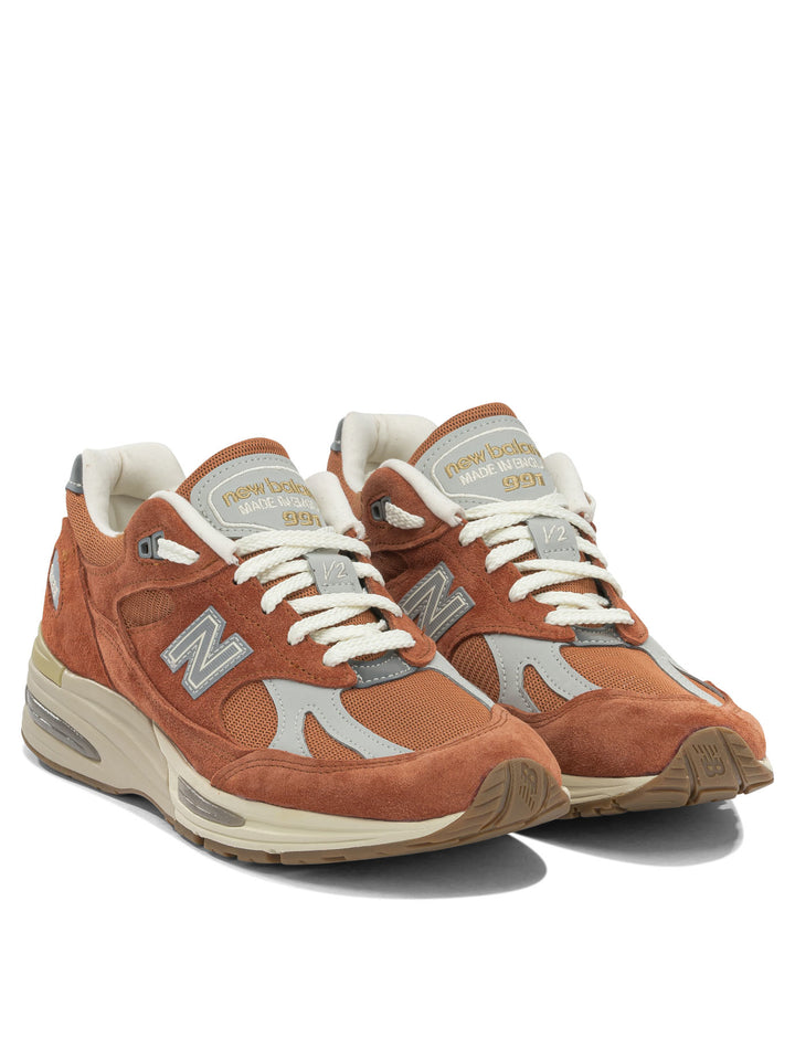 New Balance Made In Uk 991v2 Vintage Sports Sneakers & Slip-On - Orange | e0c0c865f242d80705351f0cae6627c74caad075