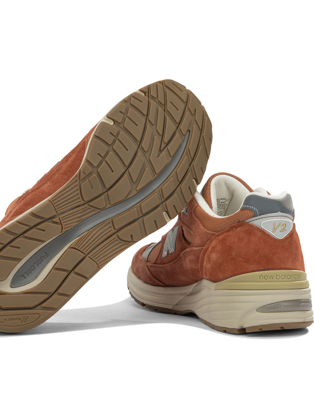 New Balance Made In Uk 991v2 Vintage Sports Sneakers & Slip-On - Orange | 1683d83de96f3410902beeac70ad8d105381e4fb