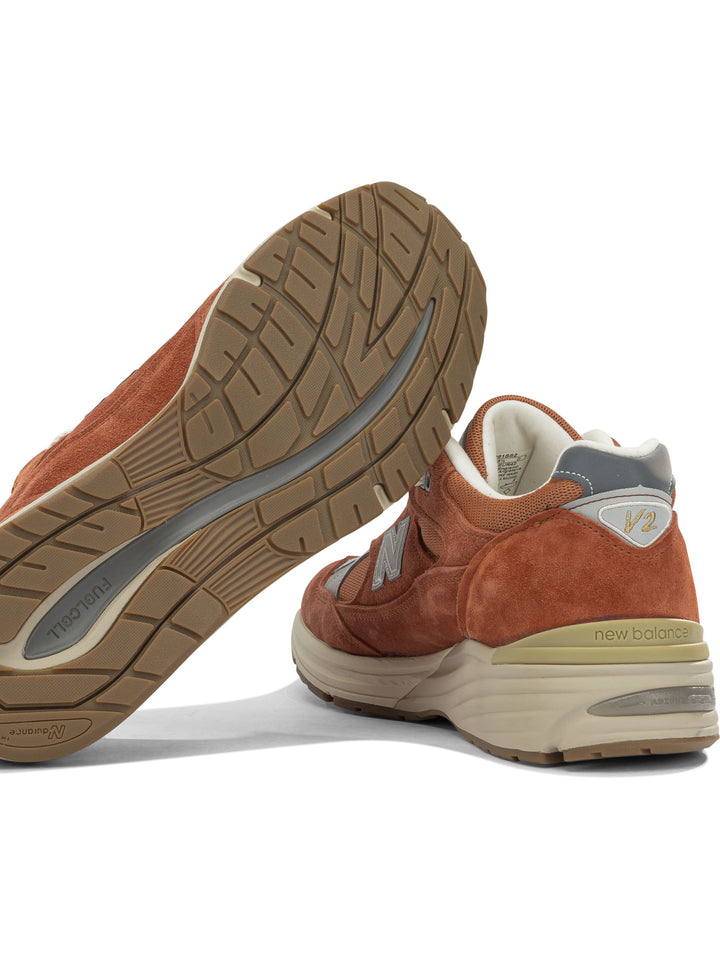 New Balance Made In Uk 991v2 Vintage Sports Sneakers & Slip-On - Orange | 1683d83de96f3410902beeac70ad8d105381e4fb