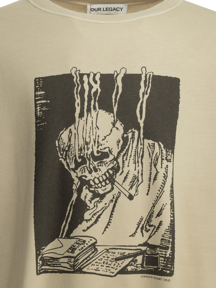 Our Legacy Angry Fan Mail Sweatshirts - Beige | 5b6fc56ea8afc143a9c0c9194c0a50454c7b9f66