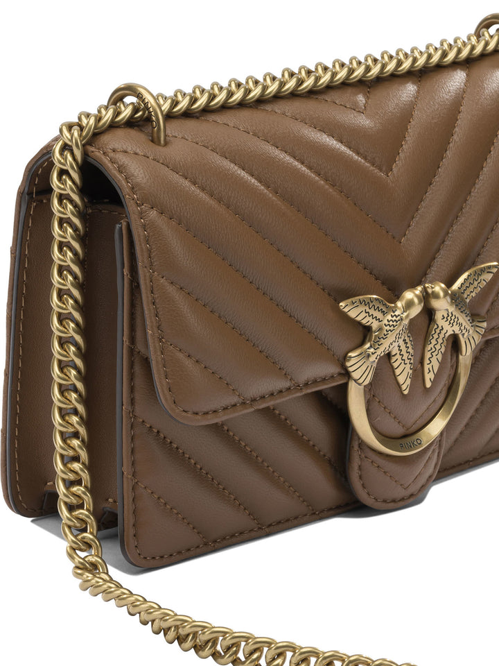 Pinko  Crossbody Bags - Brown | 782240f8650bc70c0eab4f759d4071529b2ace65
