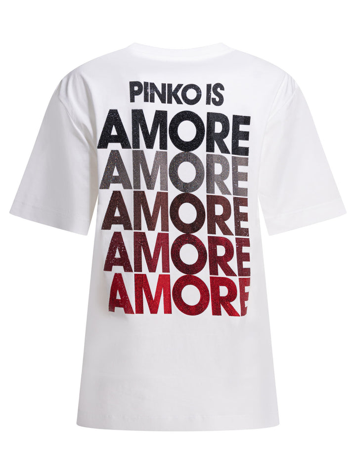 Pinko  T-shirts - White | debc431261339314ee92f456575ffe58dea32431