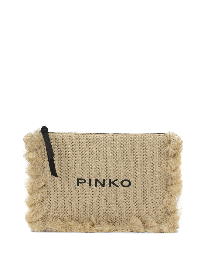 Pinko  Clutches - Beige | 22d6e605dcb4a39a8cbcf9818023ecf599b3f181