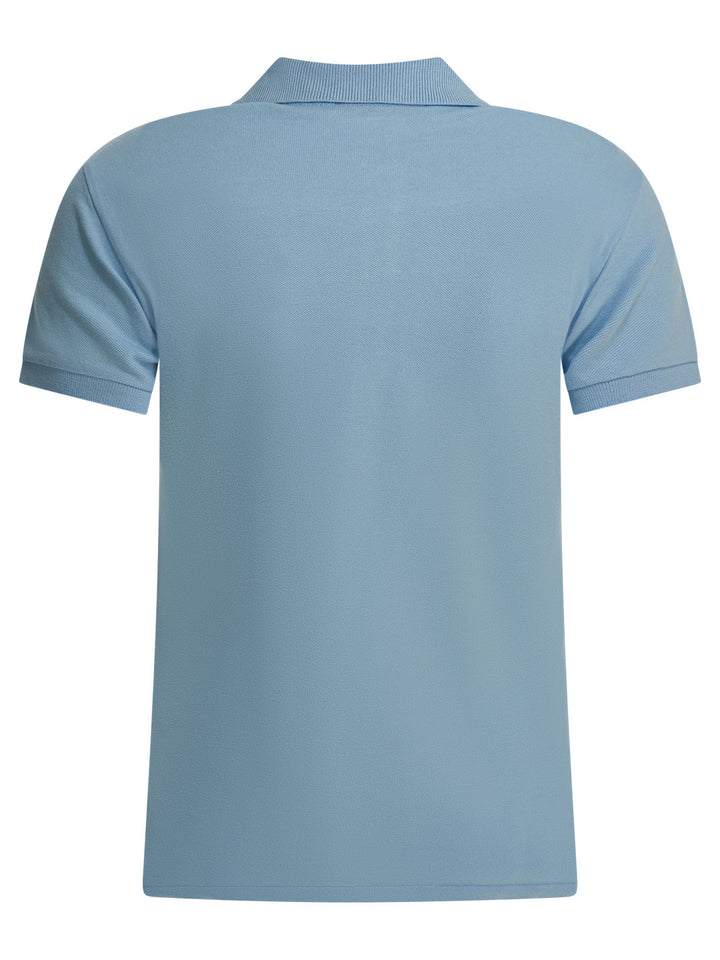 Polo Ralph Lauren Polo Shirt With Buttons And Logo Polo shirts - Light blue | 375d2cd4385a9d9014f8a6ed08564ff61785e7d9