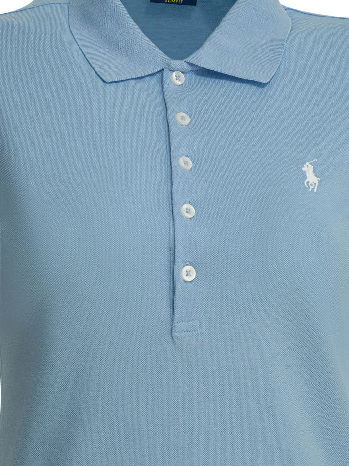 Polo Ralph Lauren Polo Shirt With Buttons And Logo Polo shirts - Light blue | a6c7837b69ed155e6417ff6946d24de92e518b51