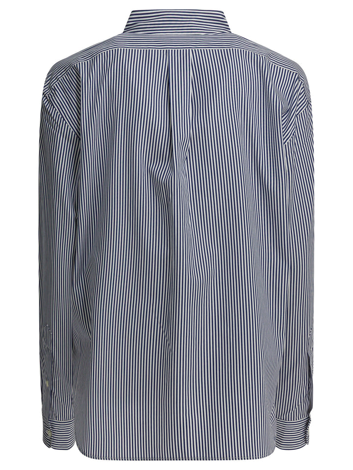 Polo Ralph Lauren Striped Shirt With Logo Shirts - White | 7620c33df434038c46899c66f5d6597d7eefbe72