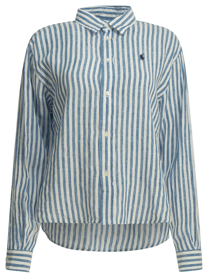 Polo Ralph Lauren Casual Relax Fit Shirt With Logo Shirts - Blue | cbd66214fe5a43fbda72615dfd3bd0796011ce00