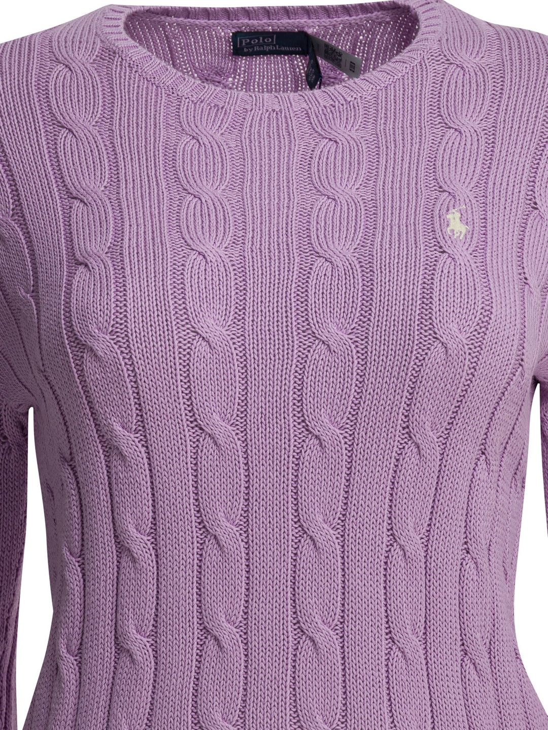 Polo Ralph Lauren Crew-Neck Sweater With Logo Knitwear - Purple | d5043cd2be4c44c37740775e2d6ee92bcf77ab4b