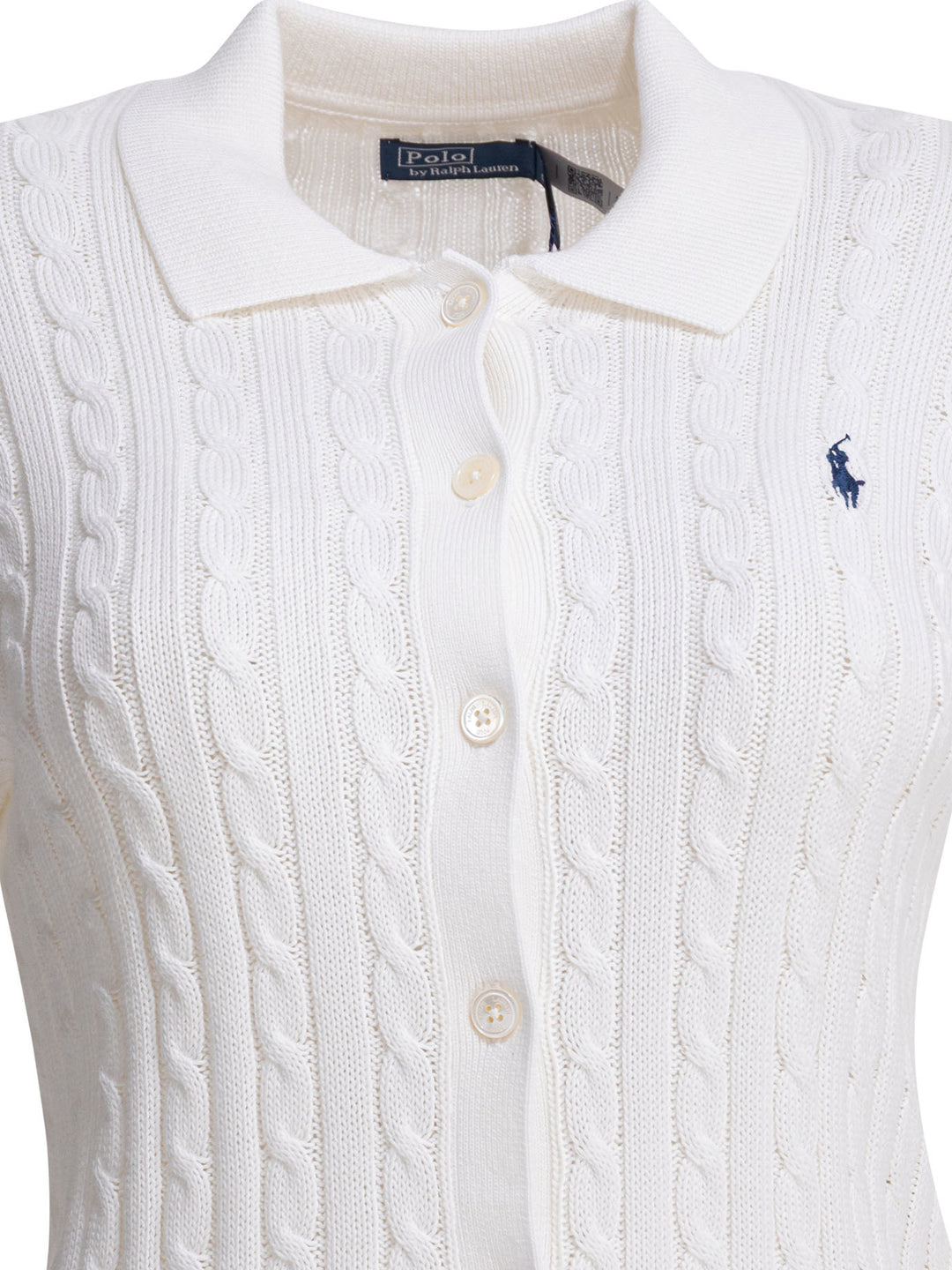 Polo Ralph Lauren Cardigan With Logo Knitwear - White | 79136d328068263b8f7dfd0394193e3e2805bee4