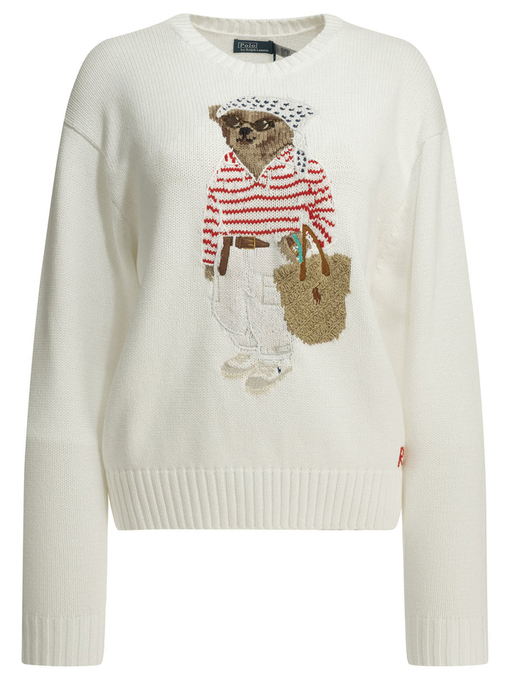 Polo Ralph Lauren Polo Bear Knitwear - White | 18a8b6c33ce363f73edf2a7cc70c746a70202eb6