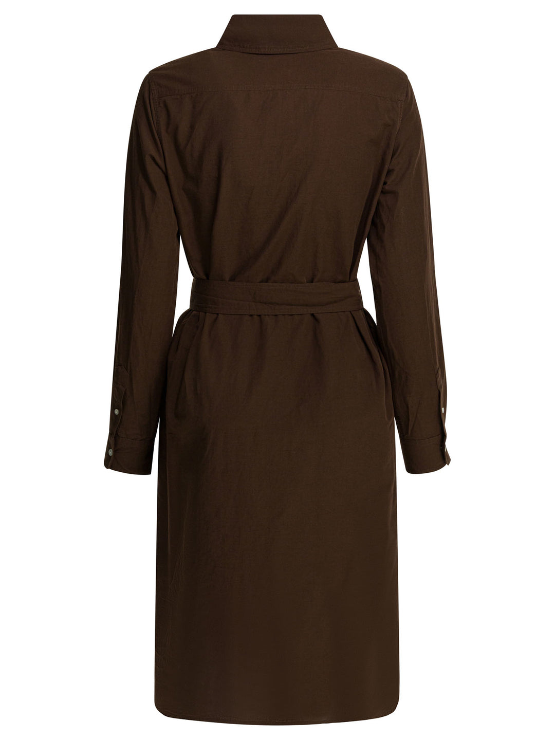 Polo Ralph Lauren Cotton And Linen Midi Dress Dresses - Brown | 6822b6a19ba84a08475d52b551c7c18af31e9e66