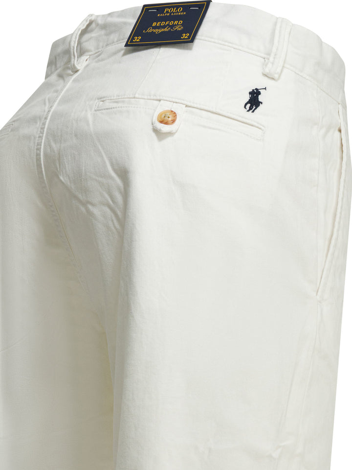 Polo Ralph Lauren Bedford Trousers - White | 399431bdbfd3a3104f698273af4276a83374fcb3