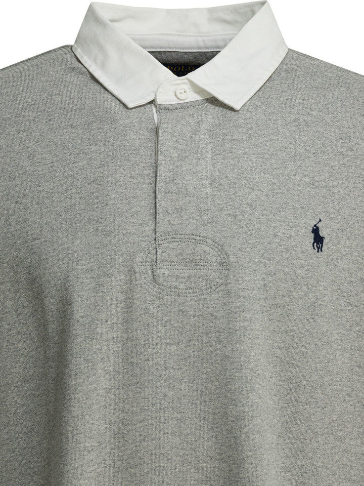 Polo Ralph Lauren Polo Shirt With Buttons And Logo Polo shirts - Grey | 0444747ba40da95b435f5135928a25429748f64e