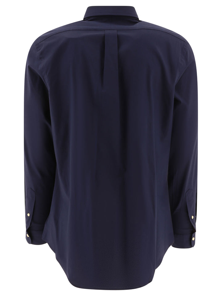 Polo Ralph Lauren Casual Slim-Fit Stretch Shirt With Logo Shirts - Blue | f41ed6c3321a56fbed24aa040c7e6dc9a5615ca9