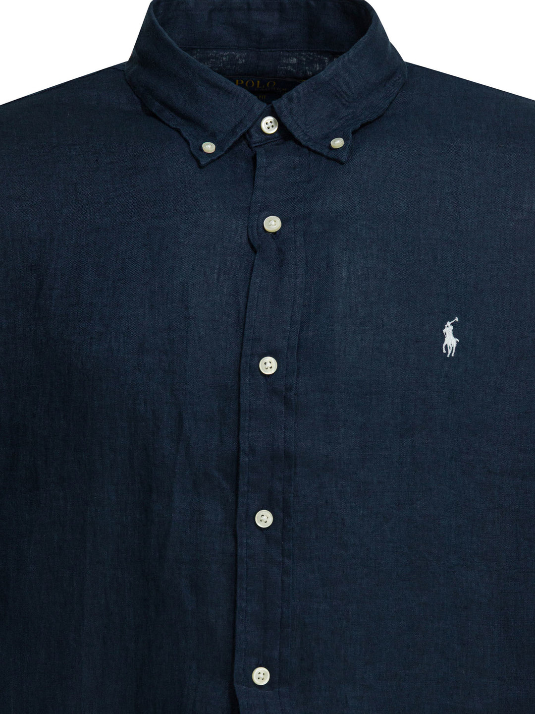 Polo Ralph Lauren Linen Shirt With Logo Shirts - Blue | 547eff6248f1f800e0ba5ac44fb8bcc25d539a08