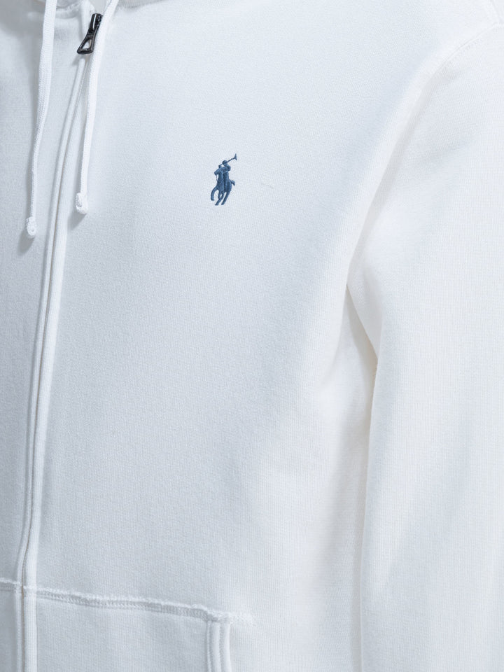 Polo Ralph Lauren Full Zip Sweatshirt With Logo Sweatshirts - White | 3bc714d419b6c1b368bb2e9be2b7b1cebd56aaa0