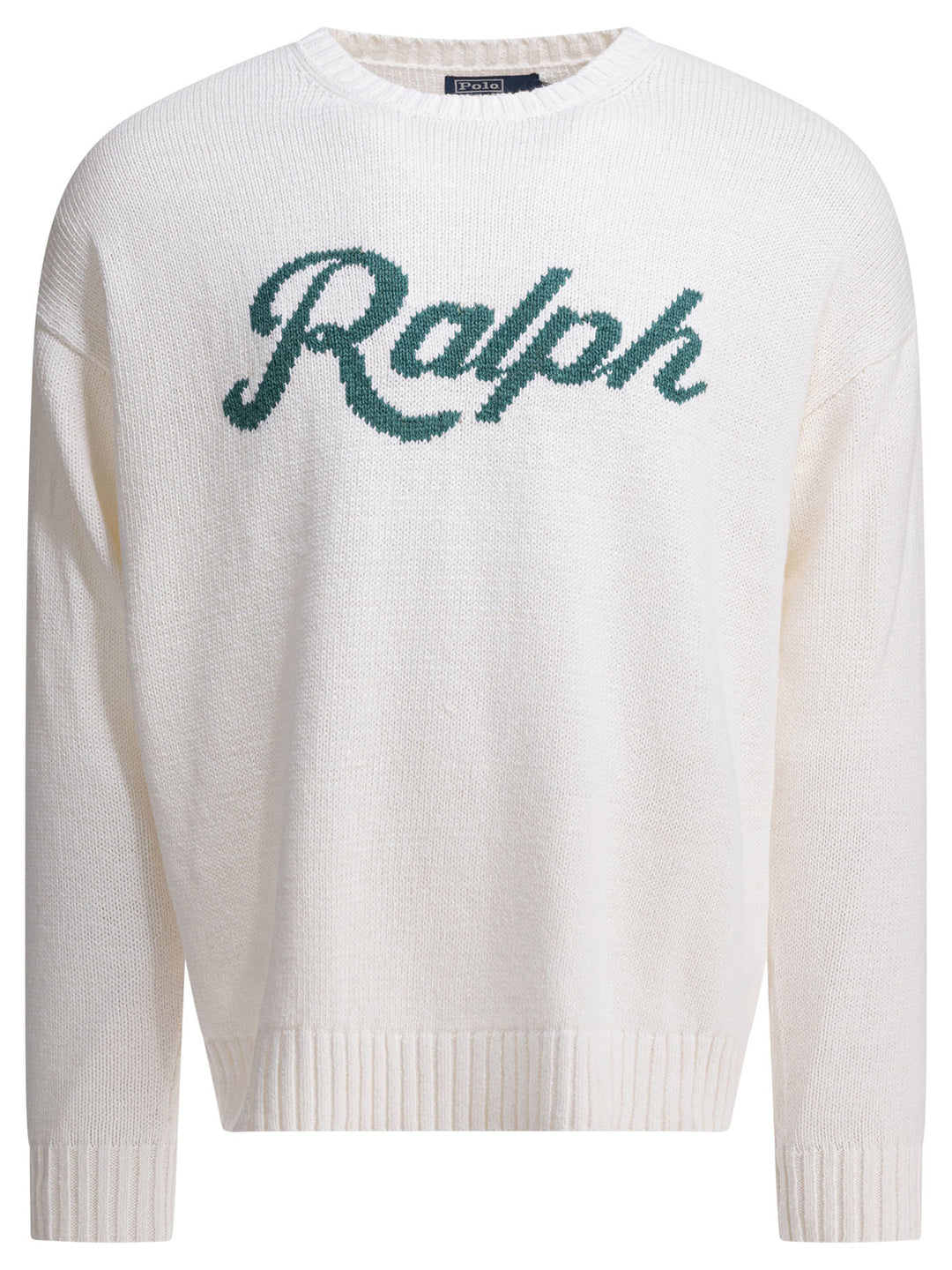 Polo Ralph Lauren Crew-Neck Sweater With Logo Knitwear - White | 00a3a1d93e63e052a91f2dc4948000305520c4cb