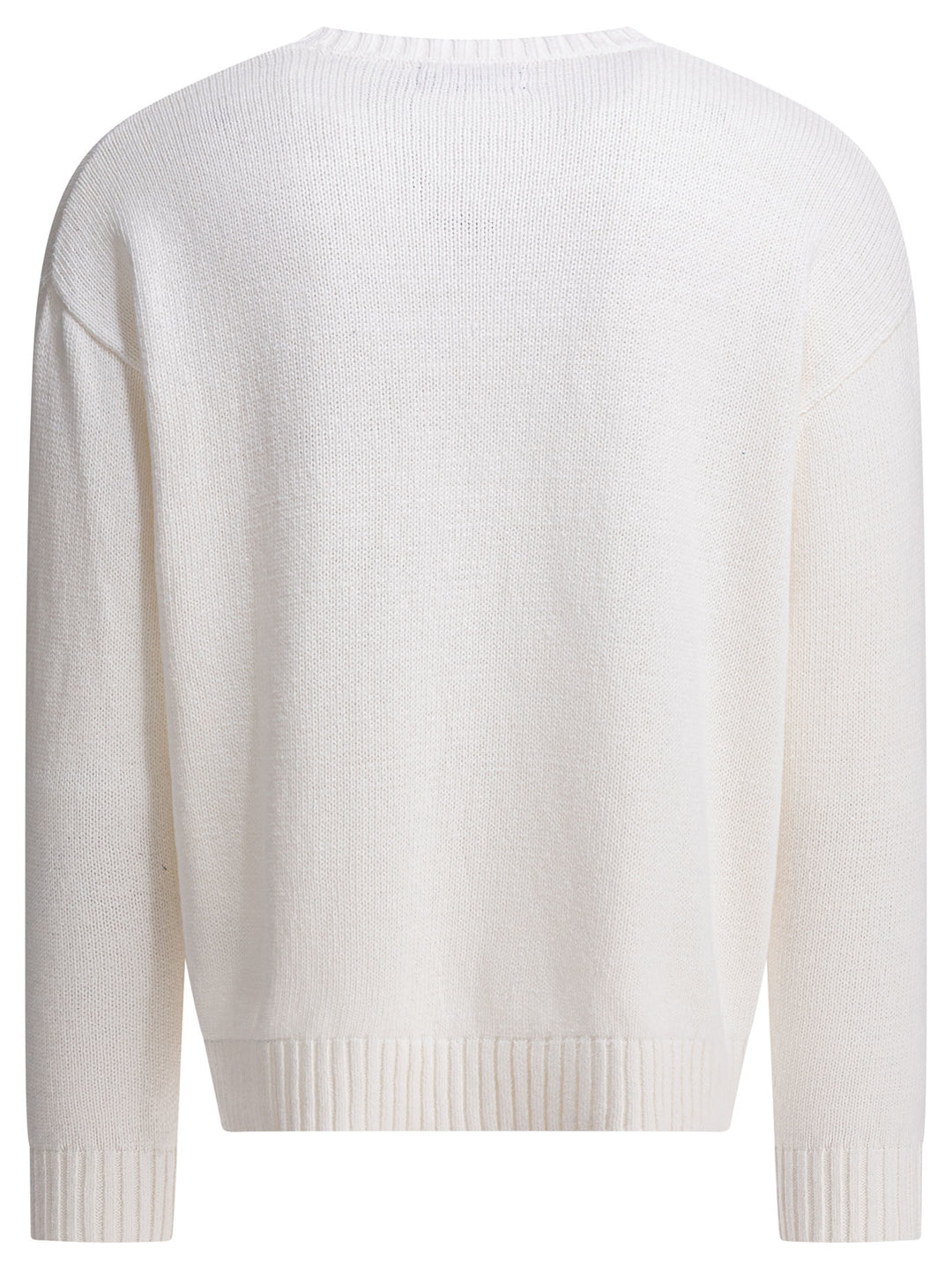 Polo Ralph Lauren Crew-Neck Sweater With Logo Knitwear - White | 54070dec7be4a864de929e0c4eb88f1b55625a47