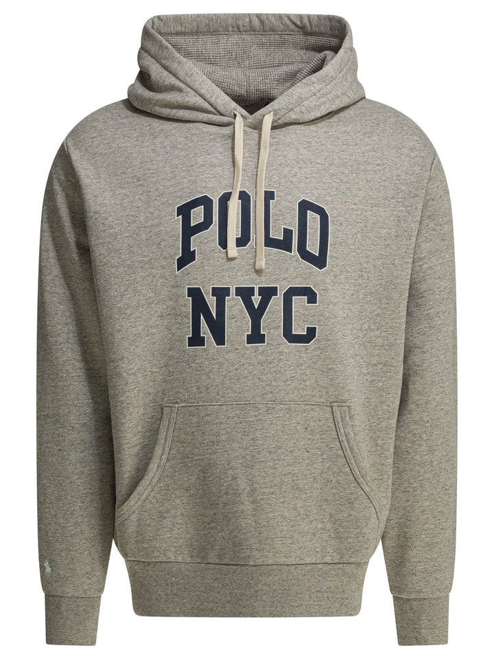 Polo Ralph Lauren Hoodie With Logo Sweatshirts - Grey | bcd625e9569480ed73ffc7f437b386ba3d811952