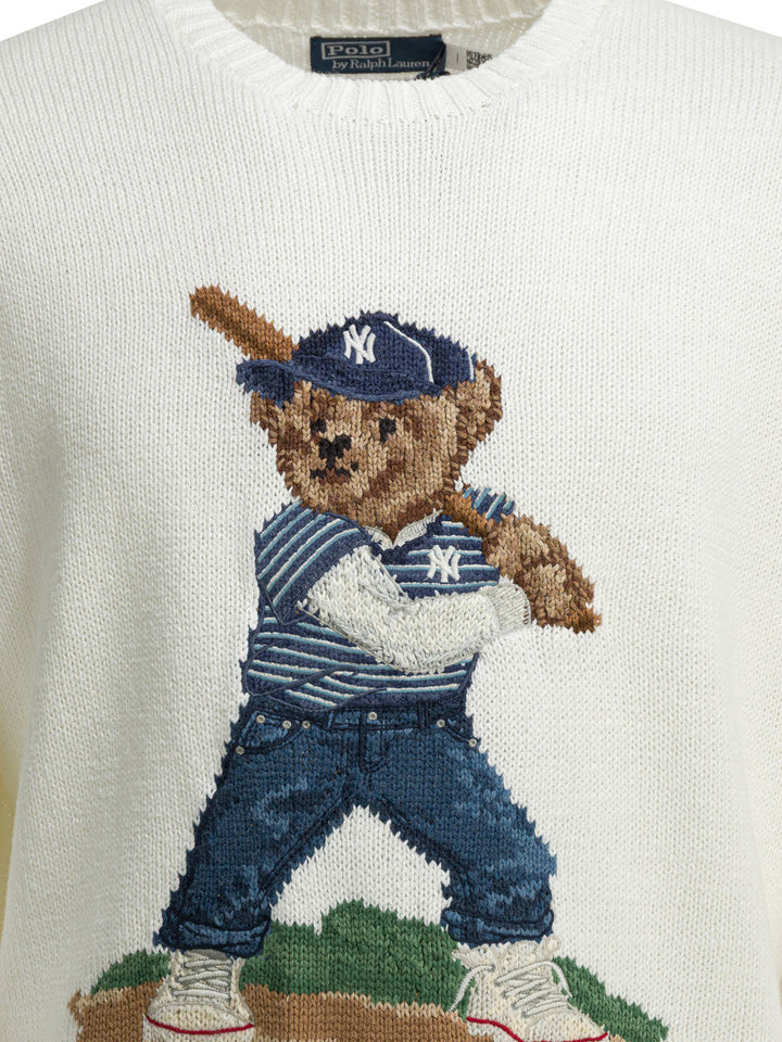 Polo Ralph Lauren Knitted Crew Neck Sweater Knitwear - White | 1edeba1e79f992fa107865d52894b3cd3e7c6537