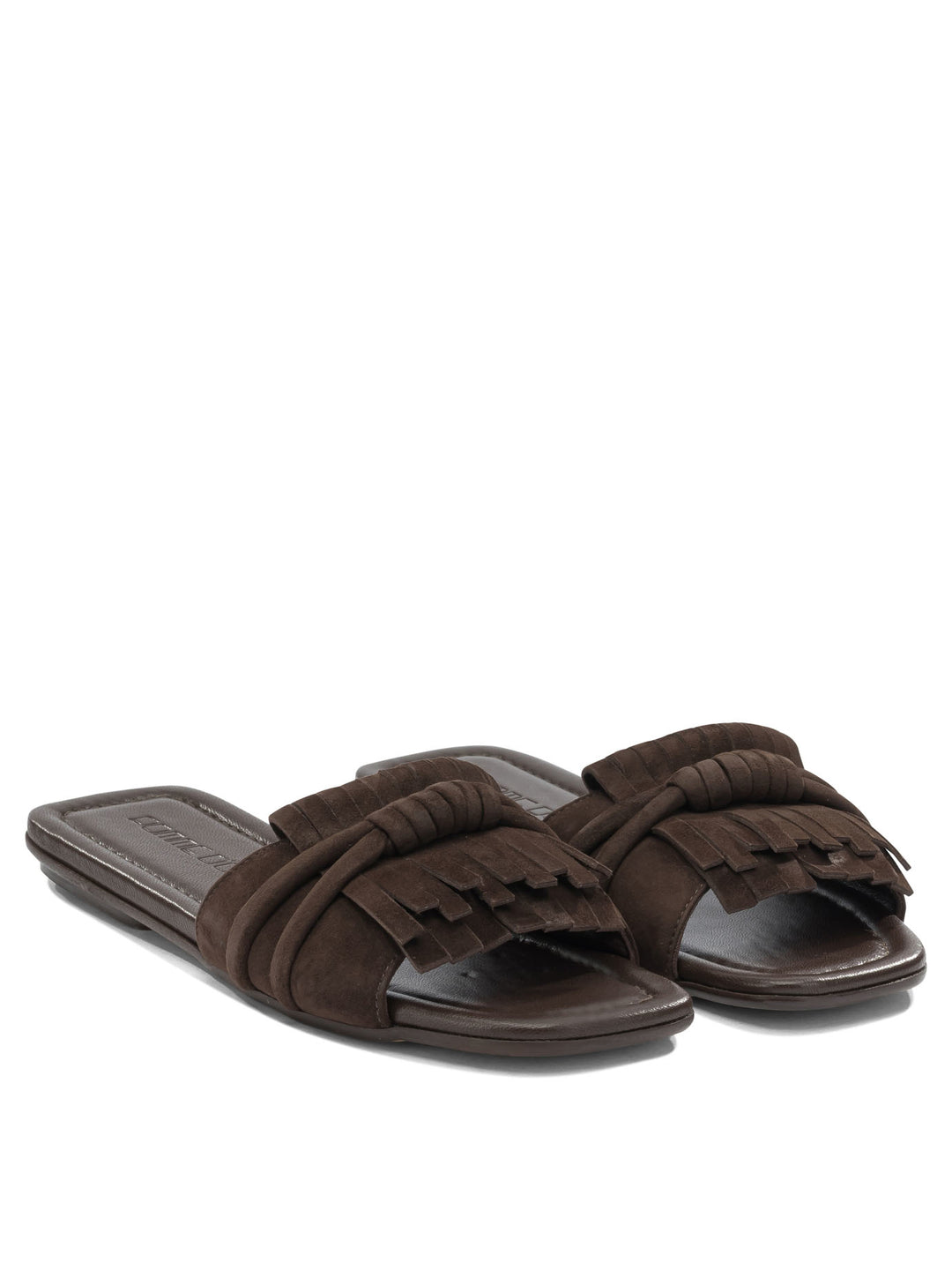 Pomme D'Or Slide In Pelle Scamosciata Sandals - Brown | 8ffb74565efb8670a330912ea1e497c5b812f673