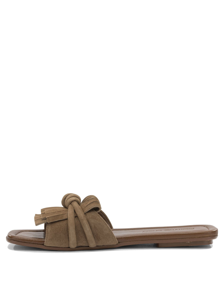 Pomme D'Or Slide In Pelle Scamosciata Sandals - Brown | a1550beff5bb6c084ea4601699fcfe4a74eb46dc
