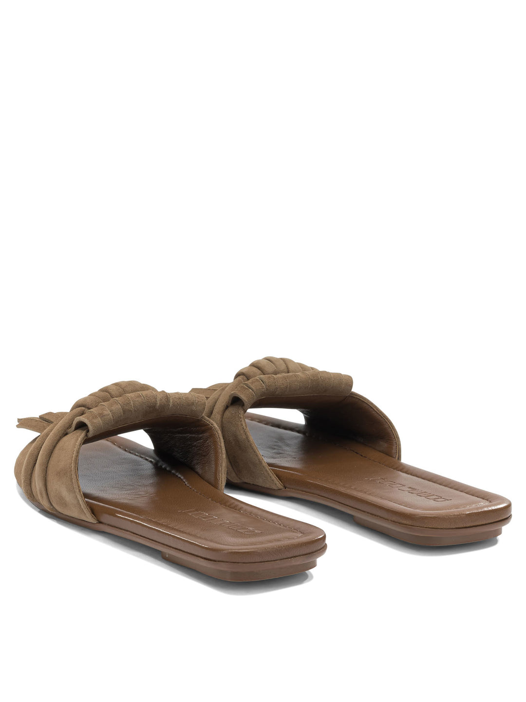 Pomme D'Or Slide In Pelle Scamosciata Sandals - Brown | 88b036a9e127e9ac825210c5f9731fe3fc6de71b
