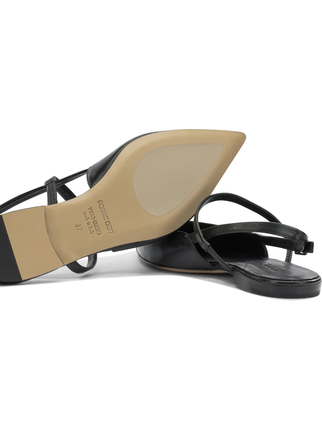 Pomme D'Or Ballerine Slingback In Pelle Ballerinas - Black | bb9348bcc13a44500ee62a7ee25bfde6b78fc822