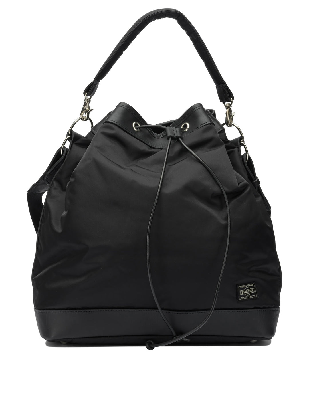 Porter-Yoshida & Co String Shoulder Bags - Black | 72bc9f90c1d0408d1f8593e0123bebea3fefb0b6