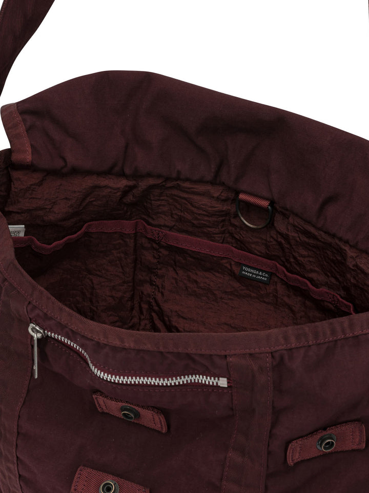 Porter-Yoshida & Co Crag Messenger Shoulder Bags - Bordeaux | a966dc13d8c9db50fb9abbefecdfeea6fc0fb886